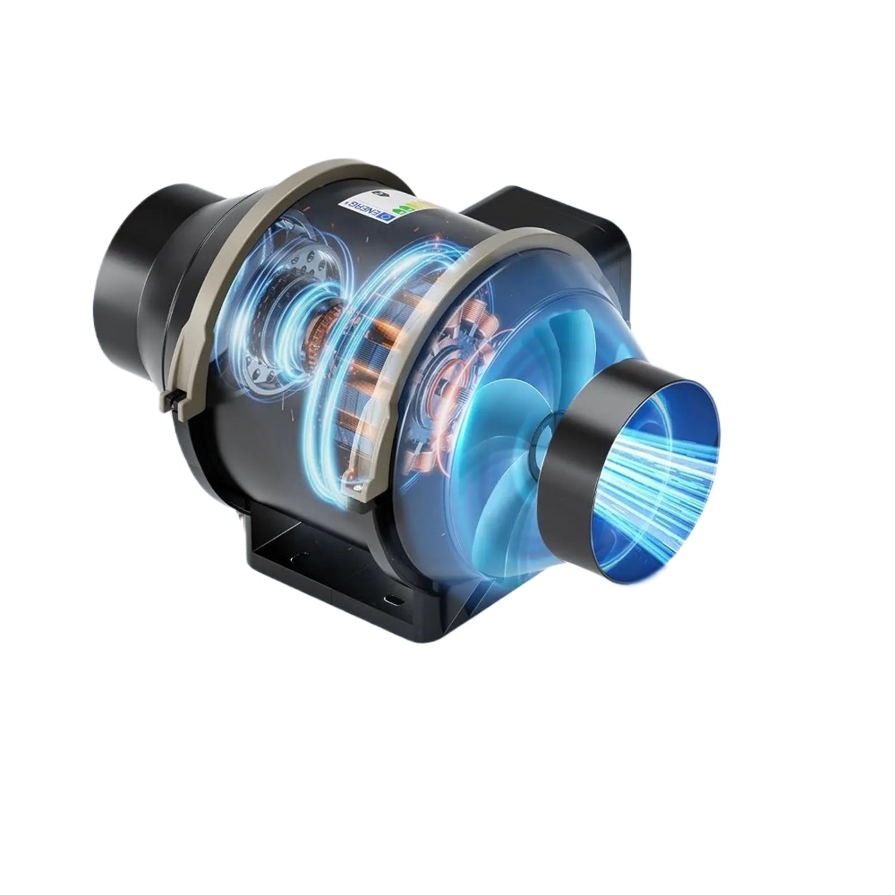 Carbon Filter Inline - مجموعة مروحة أنبوبية EC بحجم 4