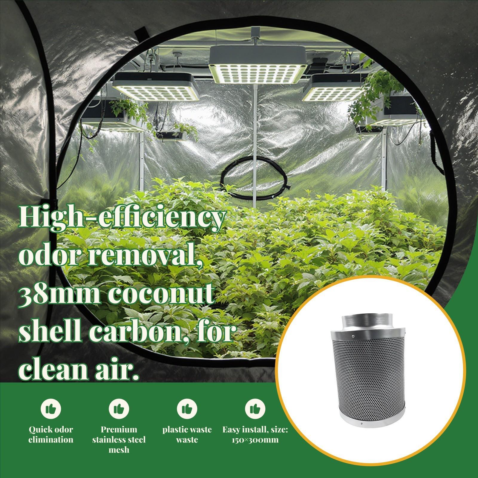 Carbon Filter Inline - مجموعة تنقية الهواء مع مروحة داخلية