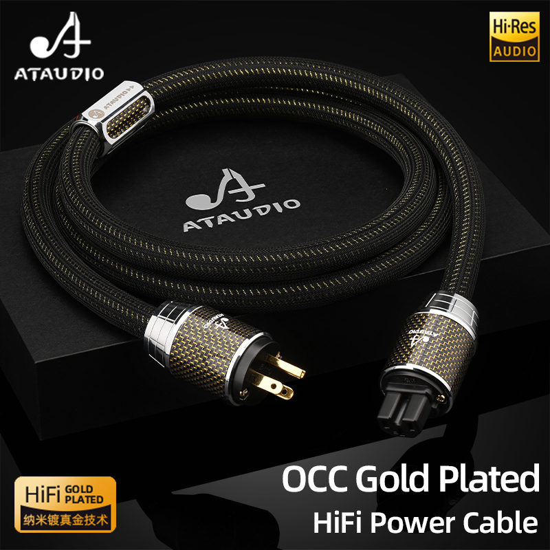 ATAUDIO HiFi كابل الطاقة مع ال - مراجعة Carbon Filter Inline وسعره