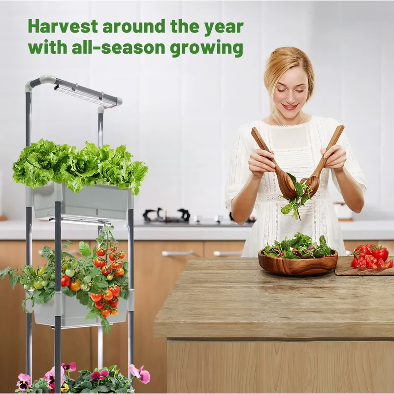 مجموعة زراعة داخلية ذكية احترا - مراجعة Urban Farming Hydroponic System وسعره